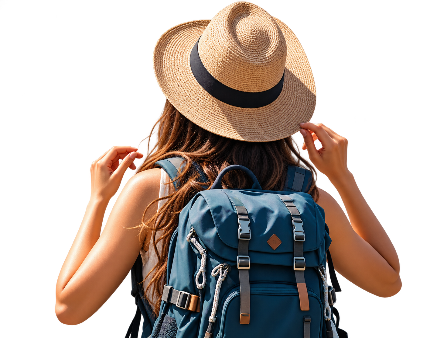 Traveller with backpack